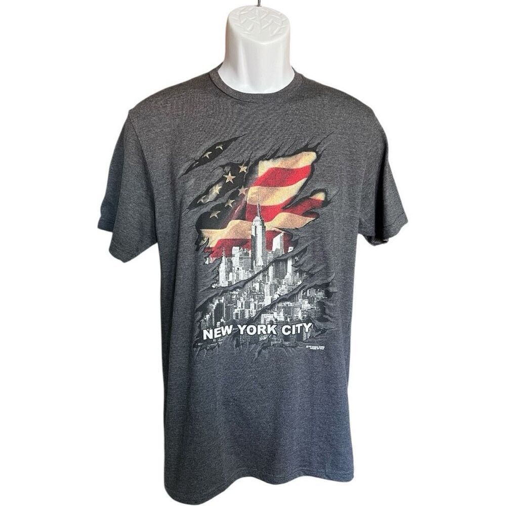 NWT Unisex Gildan New York City Patriotic Tourist Graphic Tee Shirt - Sz M